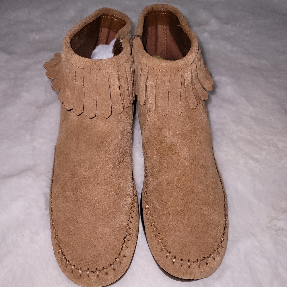 Aersole Fringe Moccasin Bootie - Picture 2 of 8